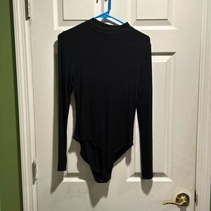 Black long sleeve body suit